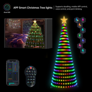High Quality Low Price Christmas <b>Tree</b> RGB LED String <b>Lights</b> for Infrared Remote Control APP Dimmable Indoor Use CRI 80 - Product Image 4