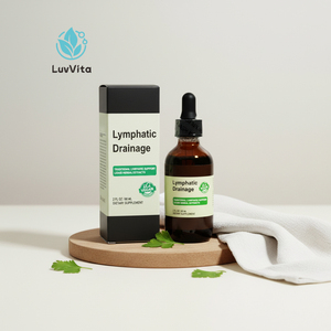 Натуральные органические травяные добавки LuvVita: Капли для лимфатической системы с цветком красной клеверной травы и корнем стиллингии, для взрослых, 59 мл - Product Image 2
