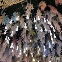 Lustre de plafond à dix têtes en forme de goutte d'eau pour mariage, éclairage en acrylique, décorations de scène de mariage, lumières de décoration intérieure