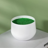 Plante verte simulée dans un pot de fleurs en plastique Flocage de mousse Pot de bureau décoratif en boîte Flower Ware