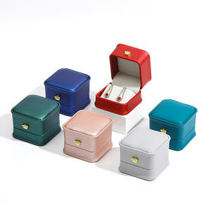 New Design pink Leather <strong>Jewellery</strong> <strong>Storage</strong> &amp; Packaging Box with Logo - Product Image 5