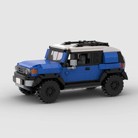 Compatible avec les briques de marque, petites pièces, voiture de course MOC, jouets de construction éducatifs à assembler soi-même pour enfants, en plastique