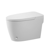 Siège de toilette intelligent non électronique Air Energy avec bidet, lavage féminin, fonction flash automatique, télécommande, S P Trap, pour hôtels en Asie du Sud-Est et en Afrique