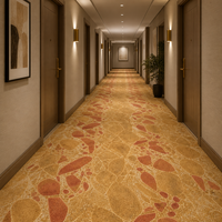 Moquettes murales pour couloirs d'hôtel, écologiques, commerciales, en nylon tufté, largeur 4m, en rouleau