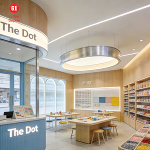 Custom Wooden Display Counter & Shop Fixture with LED Decoration for Art Toy Blind Box Store - Product Image 5