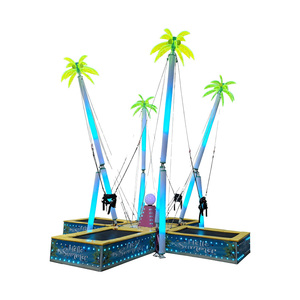 Parque de atracciones <span class=keywords><strong>bungee</strong></span> luces intermitentes Instalaciones de entretenimiento festivo trampolín hinchable Fabricantes al por mayor <span class=keywords><strong>bungee</strong></span> ligero - Product Image 3