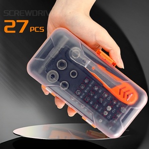 Juego de destornilladores de trinquete 27 en 1: herramientas de reparación manuales, llaves multiusos, vasos, destornilladores – un kit versátil. - Product Image 4