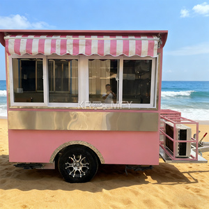 Remorque de concession mobile pour café et crème glacée, chariot de restauration rapide d'extérieur, chariots de vente ambulante - Product Image 6