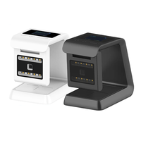 China portátil 2,4G BT escritorio escáner de código de barras láser inalámbrico brillante para 1D 2D QR para supermercado inventario coche Stock USB