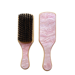 Mini-brosse en nylon de luxe en bambou biologique et acétate de cellulose avec évent de coussin de pagaie en <span class=keywords><strong>chantilly</strong></span> rose - Product Image 1