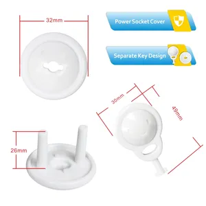 Standard plastic electrical outlet cover, power plug socket protectors