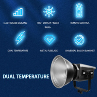 Éclairage photographique professionnel LED bicolore 300W 2800-6800K pour audio et vidéo, lumière de remplissage continue, contrôle par application, 90+