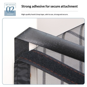 ม่านกันยุงแม่เหล็กสไตล์นอร์ดิกสีดำสำหรับ<span class=keywords><strong>ห้อง</strong></span>นอนและ<span class=keywords><strong>ห้อง</strong></span>นั่งเล่น ไม่ต้องเจาะ ตัดเย็บตามขนาด - Product Image 3