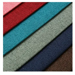H28 Home Textile 100 Polyester Lin Look Canapé Rembourrage Lin Tissu En Gros