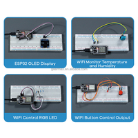 Kit de iniciación ESP32, programación con placa de desarrollo ESP32 WIFI IoT, Kit completo de aprendizaje educativo electrónico DIY