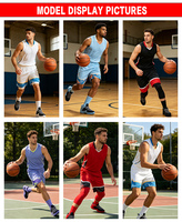 Veste et short d'entraînement de basketball avec poches, respirants, séchage rapide, vêtements de basketball, logo personnalisé