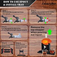 Ensemble de carafes à whisky Football avec distributeur de liqueur et refroidisseur, idéal pour Tequila, Bourbon et autres spiritueux – Cadeau original pour les fans de football