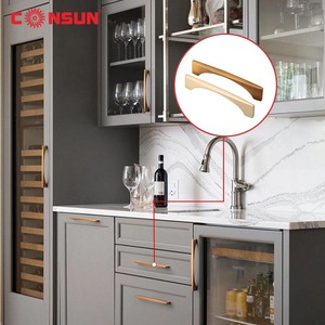 Phụ Kiện Nội Thất Phụ Kiện Kéo Thanh Chữ T Tủ Bếp Bằng Hợp Kim Kẽm Tay Nắm Cửa Trượt Bằng Nhôm Sản Phẩm Phần Cứng - Product Image 3
