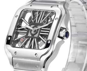 Fashionable And Elegant Automatic Mechanical <b>Watch</b> Fully Hollowed Out Dial Quick Detachable Strap Stainless Steel <b>Case</b> - Product Image 3