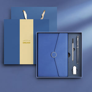 <span class=keywords><strong>Promo</strong></span> Relatiegeschenk Op Maat Logo Notebook Pen Licht Luxe Corporate Cadeau Set - Product Image 3