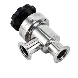 Vanne d'angle manuelle en acier inoxydable avec joint à soufflet pour conception sous vide à gaz - Product Image 1