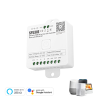 Contrôleur LED intelligent SP530E SPI + 6CH PWM tout-en-un IoT Wi-Fi compatible Alexa Google Home avec synchronisation musicale DC 5V-24V pour 12 éclairages
