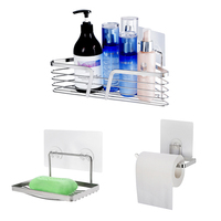 Étagères de cuisine et de salle de bain en acier inoxydable de haute qualité, porte-savon, porte-mouchoirs, étagères d'angle pour salle de bain