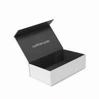 Caja de Regalo Magnética Plegable con Logotipo Personalizado, Cartón Rígido de Lujo con Estampado en Dorado para Empaque de Ropa de Marca para Días Festivos