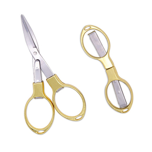 Bán buôn nhỏ cầm tay an toàn du lịch kéo có thể gập lại hợp kim nhỏ túi kéo có thể thu vào kéo cắt thủ công - Product Image 1