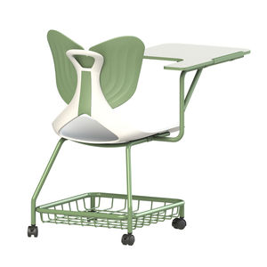 Cadeira de Treinamento Multifuncional com Mesa de Escrita e Rodas, Cadeira de Conferência Adequada para Uso Escolar e de Escritório - Product Image 5