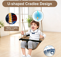 Harnais de sécurité pour balançoire pour tout-petits Ropecube, tricoté à la main, corde réglable, utilisation intérieure/extérieure, garderie, maison, maternelle, parc de trampolines