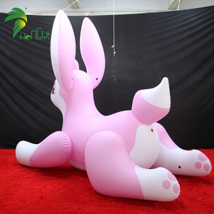 Poupées gonflables <span class=keywords><strong>d</strong></span>'animaux de lapin de Hongyi belles, lapin rose <span class=keywords><strong>gonflable</strong></span> - Product Image 3