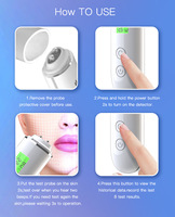 2024 Rechargeable analyseur d'humidité de la peau du visage testeur d'huile d'eau détecteur de peau numérique stylo Scanner de visage analyseur de peau dispositif