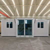 EU-Standard 20ft Erweiterbares Containerhaus Vorgefertigtes Luxus 2-Zimmer Modulares Haus Schnell Montierbares Fertighaus Komplettlösung