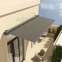 Auvent en aluminium à cassette intégrale, électrique, étanche, style moderne, pour jardin, cour, publicité, tente, toit en alliage d'aluminium, terrasse