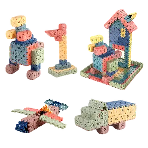 HY 장난감 도매 어린이 빌딩 블록 장난감 디지털 스퀘어 유치원 조기 교육 DIY