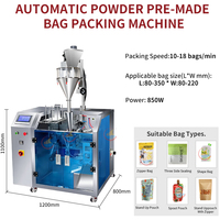 Pochette fermeture éclair plat Doypack distributeur de sac préfabriqué lait thé en poudre poudre de soja poudre Machine d'emballage