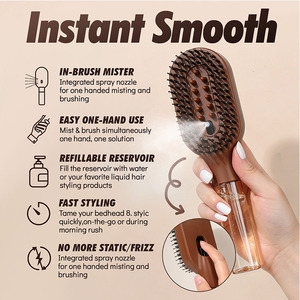 Cepillo Antiestático 2 en 1 para el Cabello, Desenreda, Refresca y Suaviza, Cepillo de Masaje Capilar, Envío Rápido, Pedidos Mixtos al por Mayor - Product Image 2