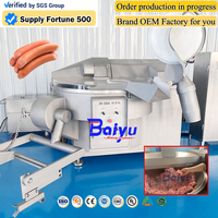 Machine à découper à grande vitesse Baiyu pour la transformation d'émulsions de viande de bœuf et de saucisses de Bologna