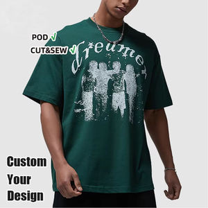 T-shirt Oversize Formali in Cotone 100% di Alta Qualità, 220 Grammi, Personalizzabili OEM per <span class=keywords><strong>Uomo</strong></span> - Product Image 1