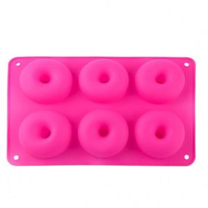 Molde para Donuts de Silicona 100% Antiadherente para 6 Donuts de Tamaño Completo, Libre de BPA, Fácil de Limpiar - Product Image 6