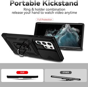 Đối Với Samsung Galaxy S23 Ultra Trường Hợp Với Máy Ảnh Ống Kính Bìa Magnetic Nhẫn Chủ Chân Đế Bảo Vệ Trường Hợp Điện Thoại Cho Galaxy S22 - Product Image 3
