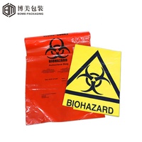 Sac à déchets biologiques PP autoclavable avec bande indicatrice de stérilisation à la vapeur imprimée 121 ° C 134 ° Changement de couleur irréversible