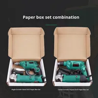 Ensemble de douilles robustes avec perceuse électrique, meuleuse d'angle, perceuse à percussion - Boîte de rangement pour outils à batterie au lithium OEM pour usage domestique