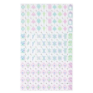 NUEVO Juego <span class=keywords><strong>de</strong></span> Mahjong Americano Moderno <span class=keywords><strong>de</strong></span> 4 Capas <span class=keywords><strong>de</strong></span> Acrílico, 160 Fichas, Diseño Floral Pastel con Estampado <span class=keywords><strong>de</strong></span> León, Plegable y Resistente, para Fiestas en Casa - Product Image 5