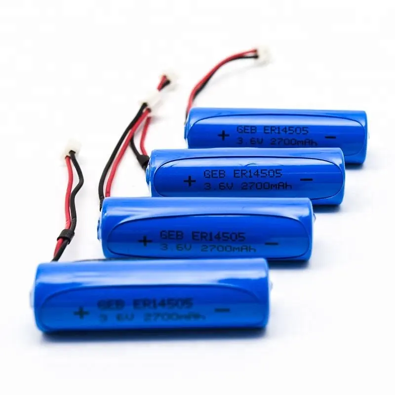 AA 14500 건조 리튬 배터리 ER14505H 3.6V 2700mAh ER 14505 Lisocl2 1 차 셀 ER14505M 3.65V 2200mAh 리튬 이온 금속 배터리