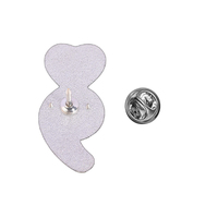 Épinglette en émail en forme de cœur avec point intercalaire, symbole significatif, pour veste, sac à dos et tenue décontractée, accessoire de mode et de décoration