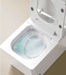<span class=keywords><strong>WC</strong></span> intelligent F2A à poser au sol, en céramique, avec siège chauffant, chasse d'eau ultra-vortex, blanc, pour salle de bain - Product Image 3