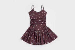 Vestido de Verano con Estampado Floral y Puntos, Cuello en V, Cintura Ajustada, Plisado, Tipo Camiseta, Mini Vestido de Punto, Bonito y Elegante - Product Image 6