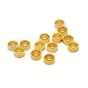 Rodamiento de Bolas Cóncavo Tipo U para Yoyo, 6.35*12.7*4.762mm, Alta Velocidad, Silencioso, 10 Bolas, Dorado, R188 UR188KK - Product Image 4